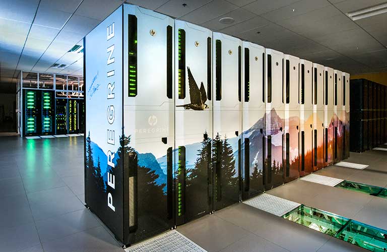 31717_mb A photo of the high-performance computer at NREL.