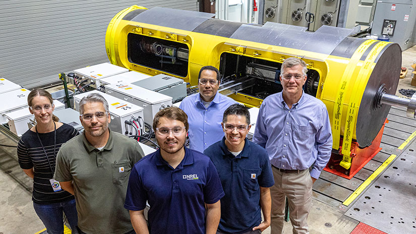 water-researchers-searay Group of researchers stand in front of seaRAY technology.
